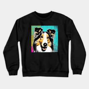 Collie Pop Art Crewneck Sweatshirt